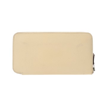エルメス アザップロング シルクイン ルージュセリエ/シルバー金具 ヴォーエプソン レディース 財布 【purse】