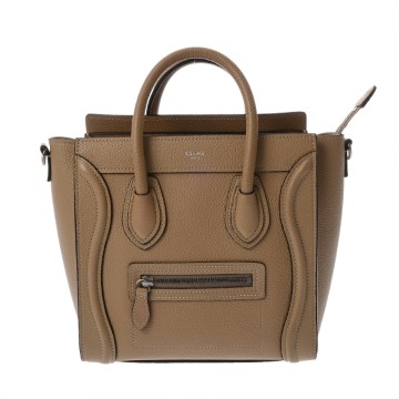 セリーヌ ラゲージ ナノ 2WAY デューン 189243DRU.03UN ドラムドカーフ レディース バッグ 【bag】