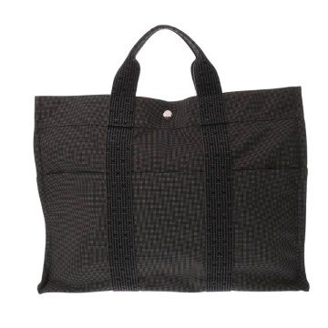 エルメス エールライン MM グレー キャンバス ユニセックス バッグ 【bag】