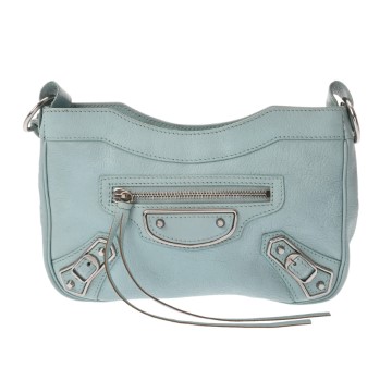 バレンシアガ メタリックエッジ ザ ヒップ ライトブルー レディース バッグ 【bag】