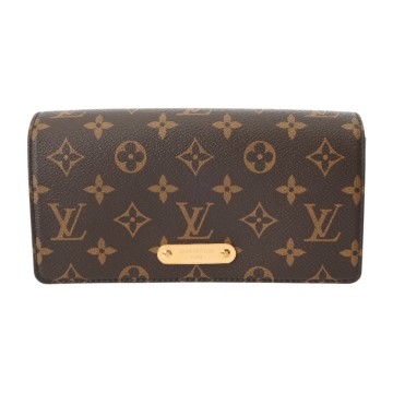 ルイヴィトン モノグラム ウォレットオンチェーンリリー  ブラウン M82509 モノグラムキャンバス レディース バッグ 【bag】