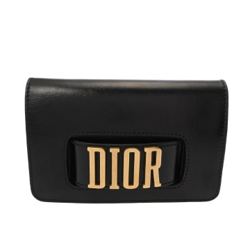 クリスチャンディオール JA DIOR  ブラック レザー レディース バッグ 【bag】