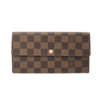 ルイヴィトン ダミエ ポルトフォイユ サラ 旧型 ブラウン N61734 ダミエキャンバス レディース 財布 【purse】