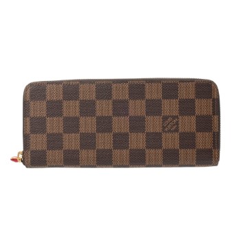 ルイヴィトン ダミエ ポルトフォイユ クレマンス ブラウン/スリーズ N60534 ダミエキャンバス ユニセックス 財布 【purse】