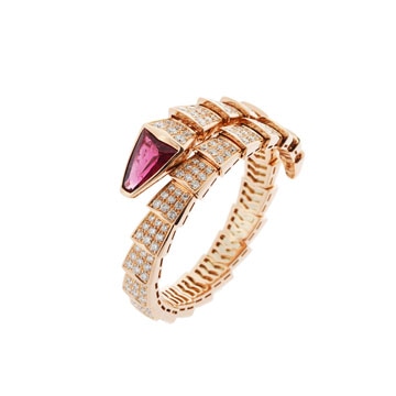 ブルガリ セルペンティ ヴァイパー Sサイズ ゴールド K18ピンクゴールド PG レディース ジュエリー 【jewelry】