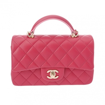 シャネル マトラッセ トップハンドル ミニ ピンク AS2431 ラムスキン レディース バッグ 【bag】