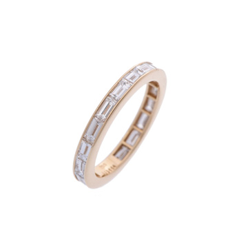 ハリーウィンストン バゲットカット ダイヤ チャネルセット フルエタニティ #22 K18イエローゴールド YG レディース ジュエリー 【jewelry】