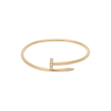 カルティエ ジュストアンクルブレスレット 新型 ダイヤ #19 K18イエローゴールド YG レディース ジュエリー 【jewelry】