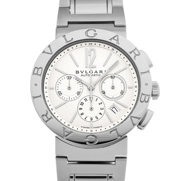 ブルガリ ブルガリブルガリ 42 クロノグラフ BB42CHSS ホワイト メンズ 時計 【wristwatch】