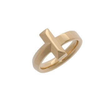 クララティファニーTワンリング k18 Tiffany & Co. - ティファニー Tワン ナロー リング 指輪 8.5号