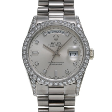 ロレックス デイデイト 36 18389A シルバー/ダイヤモンド メンズ 時計 【wristwatch】