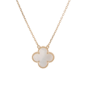 ヴァンクリーフ＆アーペル ヴィンテージ アルハンブラ マザーオブパール VCARA45900 K18イエローゴールド YG レディース ジュエリー 【jewelry】