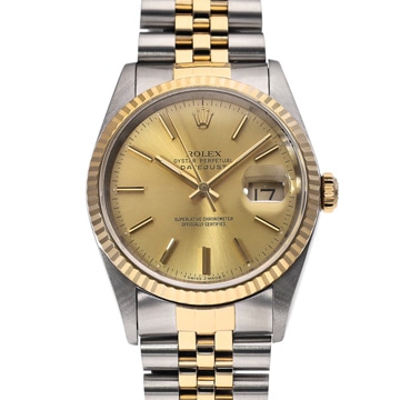 ロレックス デイトジャスト 16233 シャンパン メンズ 時計 【wristwatch】