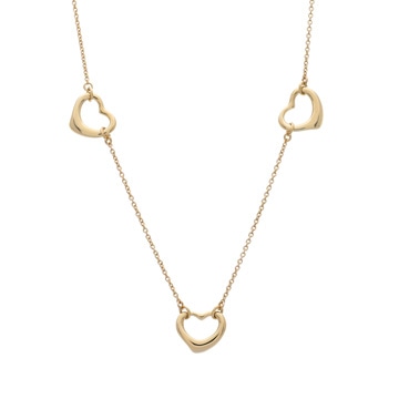 ティファニー オープンハート トリプル K18イエローゴールド YG レディース ジュエリー 【jewelry】