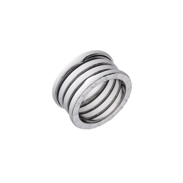 ブルガリ B-ZERO1 Mサイズ #50 K18ホワイトゴールド WG レディース ジュエリー 【jewelry】