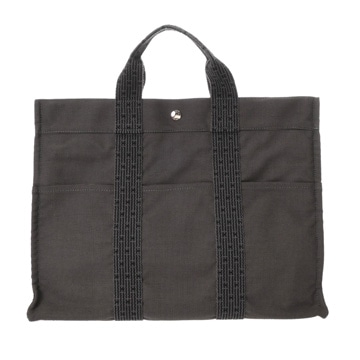 エルメス エールライン トート MM 新型 グレー キャンバス ユニセックス バッグ 【bag】