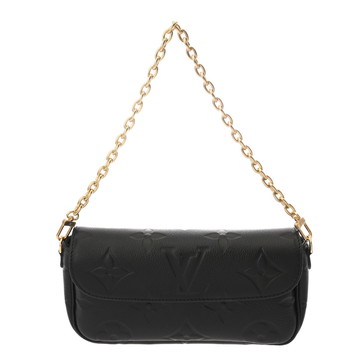 ルイヴィトン モノグラムアンプラント ウォレットオンチェーンアイビー ノワール M82154 レザー レディース バッグ 【bag】