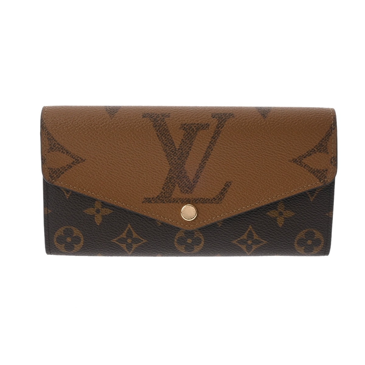 ルイヴィトン モノグラムジャイアント リバース ポルトフォイユ サラ ブラウン M80726 モノグラムキャンバス レディース 財布 【purse】