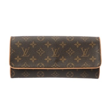 ルイヴィトン ポシェットツイン GM ブラウン M51852 モノグラムキャンバス レディース バッグ 【bag】