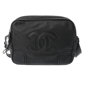 シャネル ココマーク ブラック レザー レディース バッグ 【bag】