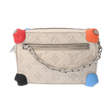 ルイヴィトン ミニ ソフトトランク クライミング 2022年 AW グレー M81606 カーフレザー レディース バッグ 【bag】