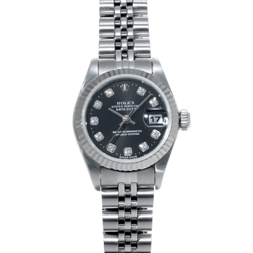 ロレックス デイトジャスト 69174G ブラック/ダイヤモンド レディース 時計 【wristwatch】