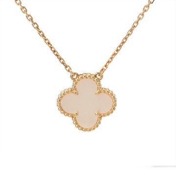 ヴァンクリーフ＆アーペル ヴィンテージ アルハンブラ マザーオブパール VCARA45900 K18イエローゴールド YG レディース ジュエリー 【jewelry】