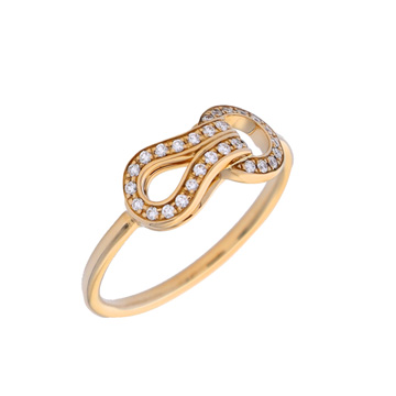 カルティエ アグラフ リング #48 ダイヤ K18イエローゴールド YG レディース ジュエリー 【jewelry】