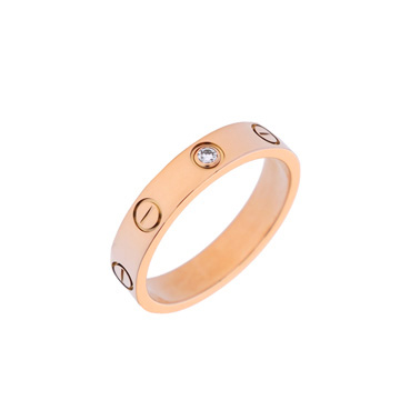 カルティエ ミニラブリング #51 ダイヤ K18イエローゴールド YG レディース ジュエリー 【jewelry】