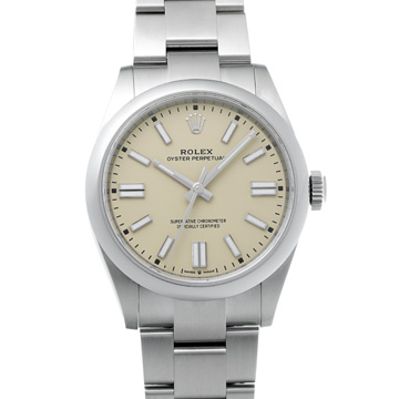 ロレックス オイスターパーペチュアル 41 134300 ベージュ メンズ 時計 【wristwatch】