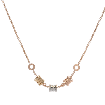 ブルガリ B-ZERO1 スリーエレメント ネックレス K18ピンクゴールド PG/K18YG/K18WG レディース ジュエリー 【jewelry】