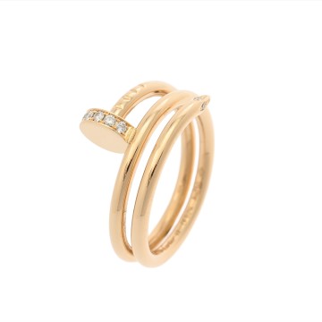 カルティエ ジュストアンクルリング ダイヤ #49 K18イエローゴールド YG レディース ジュエリー 【jewelry】
