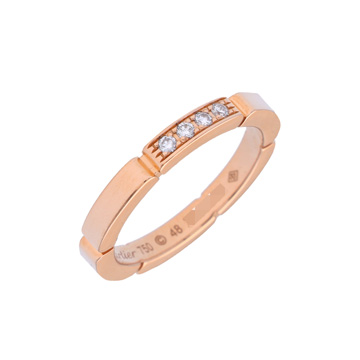 カルティエ マイヨンパンテール リング #48 4Pダイヤ K18ピンクゴールド PG メンズ ジュエリー 【jewelry】