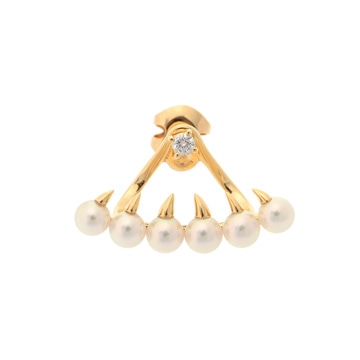 タサキ デインジャー ガルパー パール ダイヤ 片耳 K18イエローゴールド YG レディース ジュエリー 【jewelry】