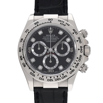 ロレックス コスモグラフ デイトナ 116519G ブラック/ダイヤモンド メンズ 時計 【wristwatch】