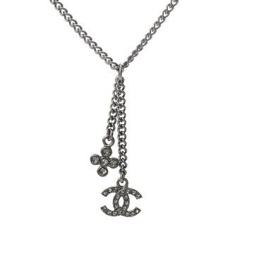 シャネル ネックレス ココマーク 2023年モデル シルバー ラインストーン/ガンメタ レディース ジュエリー 【jewelry】
