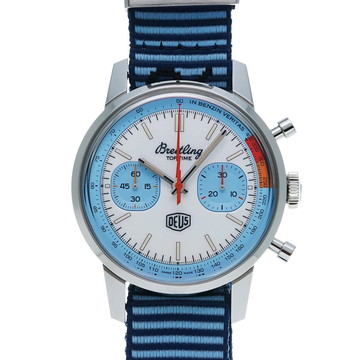 ブライトリング トップタイム デウスリミテッドエディション 2000本限定 A23311 ホワイト/ブルー メンズ 時計 【wristwatch】