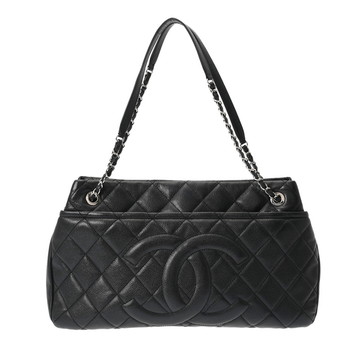 シャネル マトラッセ チェーンショルダー トート ブラック キャビアスキン レディース バッグ 【bag】