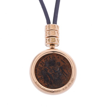 ブルガリ モネーテ K18イエローゴールド YG/レザー レディース ジュエリー 【jewelry】