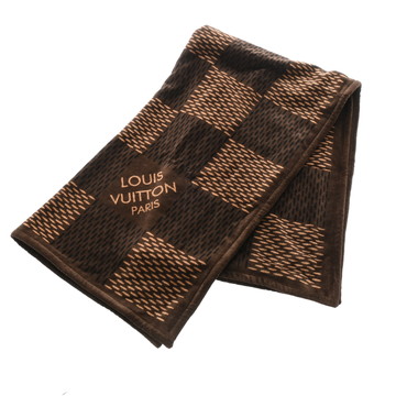 ルイヴィトン ダミエ ビーチタオル ブラウン コットン100％ ユニセックス 【other】