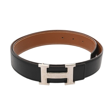 エルメス Hベルト サイズ85 黒/ゴールド ボックスカーフ/トゴ メンズ 【other】