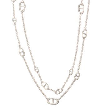 エルメス シェーヌダンクル ファランドール ネックレス  シルバー925 レディース ジュエリー 【jewelry】