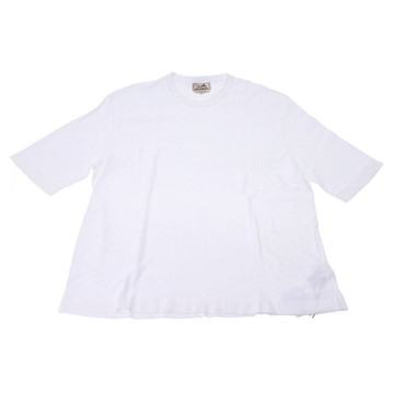 エルメス GOOD VIBES ニット 白 コットン100％ メンズ トップス 【other】