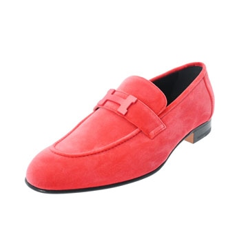 エルメス パリ サイズ44 ローズフルーレセント ベロア メンズ 靴 【other】