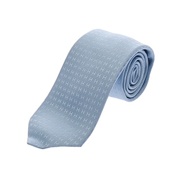 エルメス H織り ブルーシエル シルク100％ メンズ 【other】