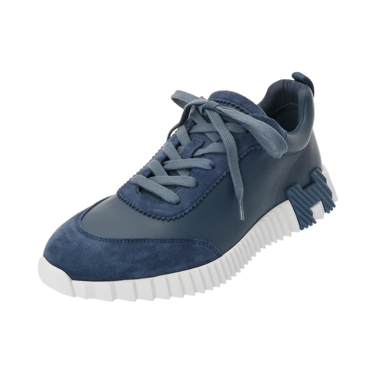 エルメス バウンシング サイズ 41 ブルーターキュアン シェーヴルスポール/ヴェロア メンズ 靴 【other】