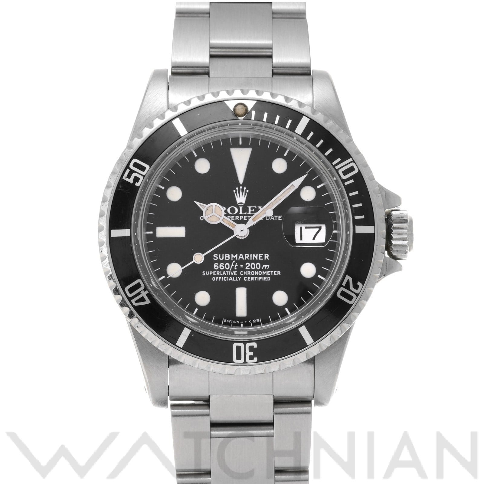 サブマリーナ デイト mark1 1680 54番台(1977年頃製造) ブラック ロレックス ROLEX メンズ 【中古】