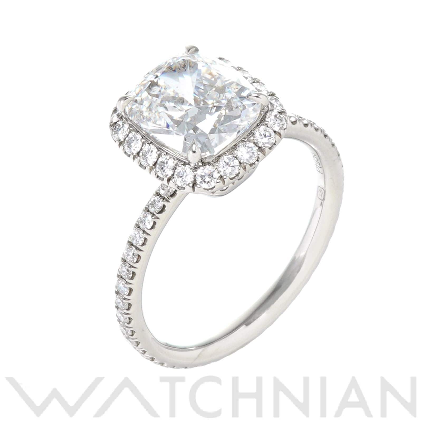 ハリー ウィンストン クッションカット ソリテール リング　約7号 RGDPCU020MIC-042 Pt950プラチナ/ダイヤモンド レディース ジュエリー 【中古】【jewelry】