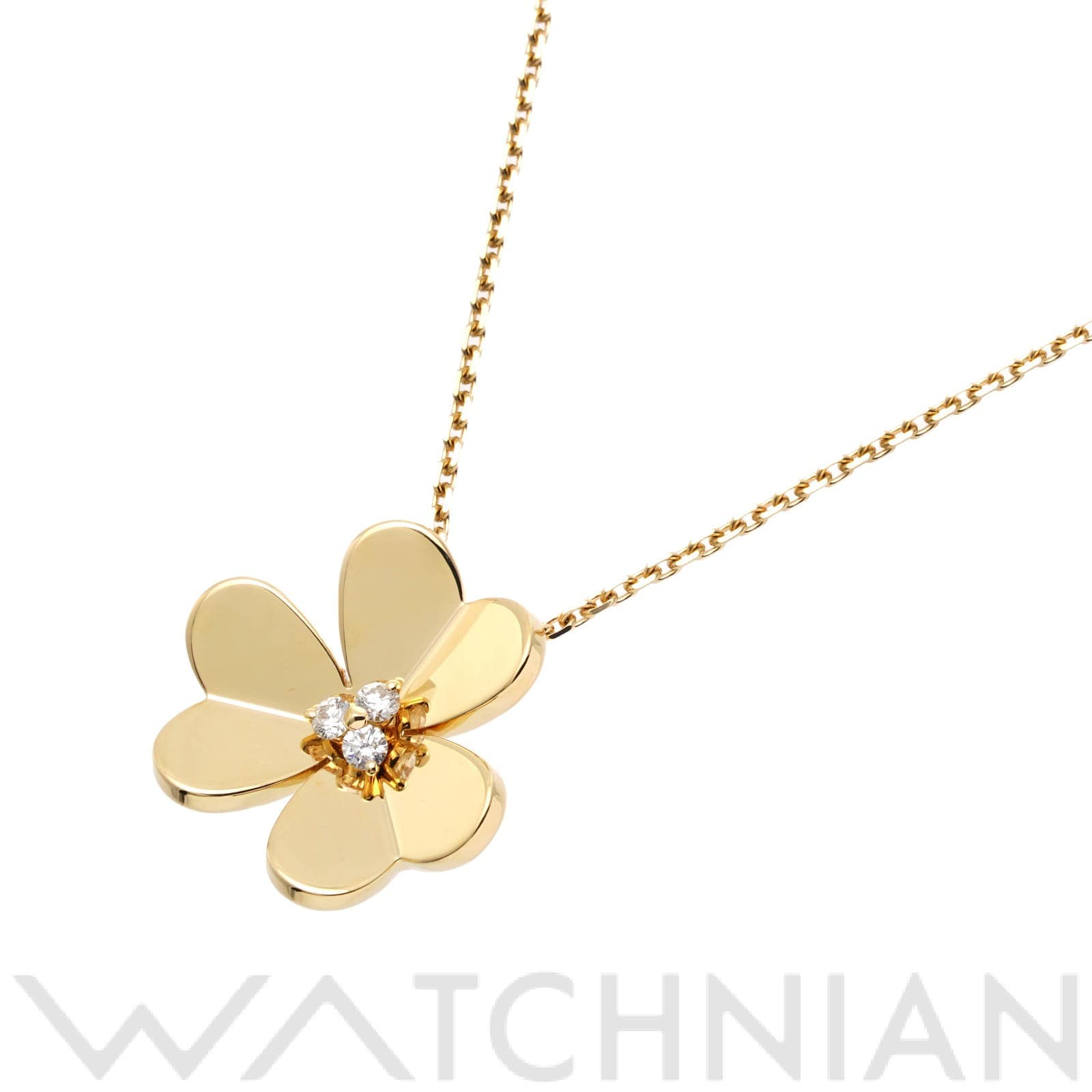 ヴァン クリーフ&アーペル フリヴォル ペンダント ネックレス ラージ VCARC96800 K18イエローゴールド YG/ダイヤモンド レディース ジュエリー 【中古】【jewelry】