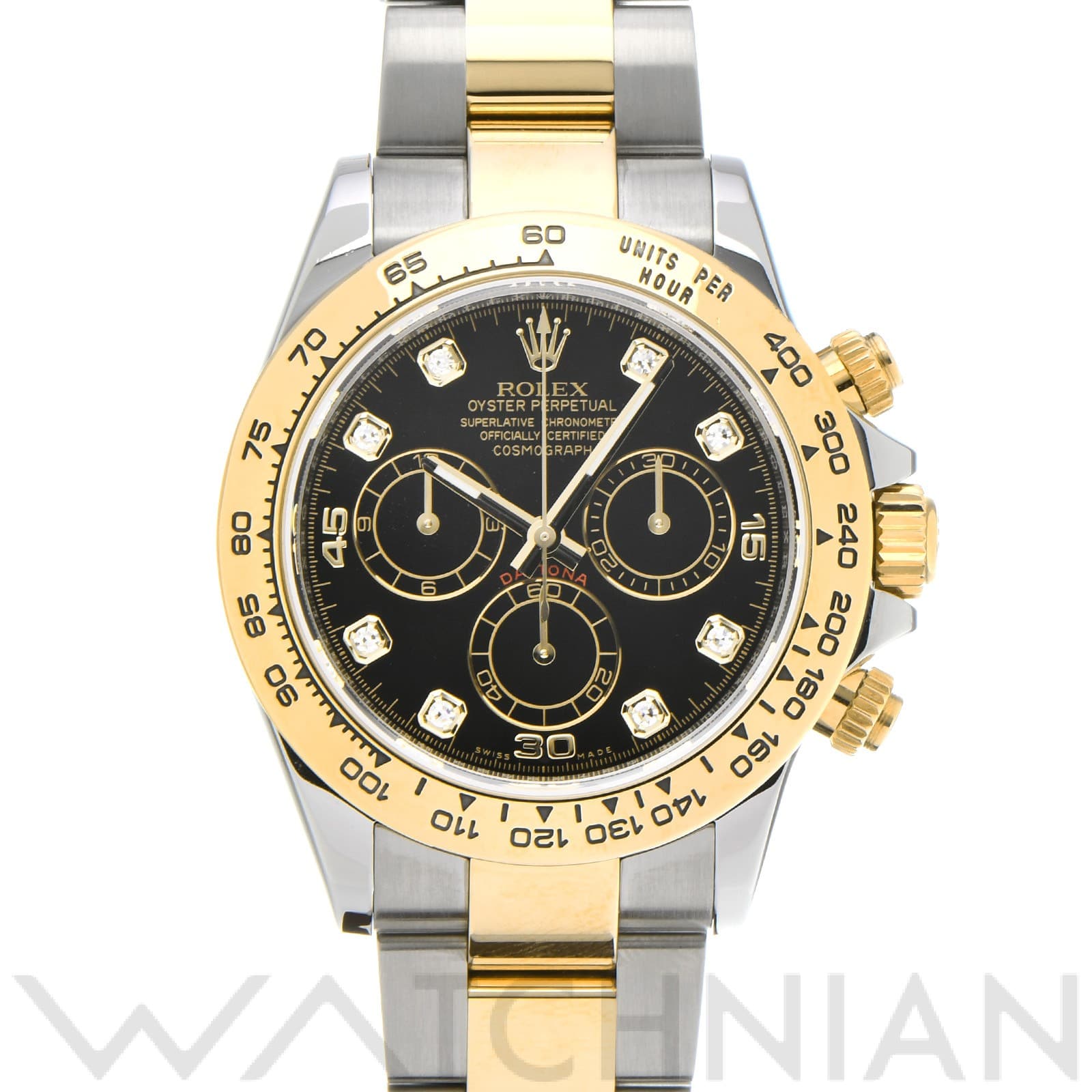 ロレックス コスモグラフ デイトナ 116503G ブラック/ダイヤモンド メンズ 時計 【中古】【wristwatch】
